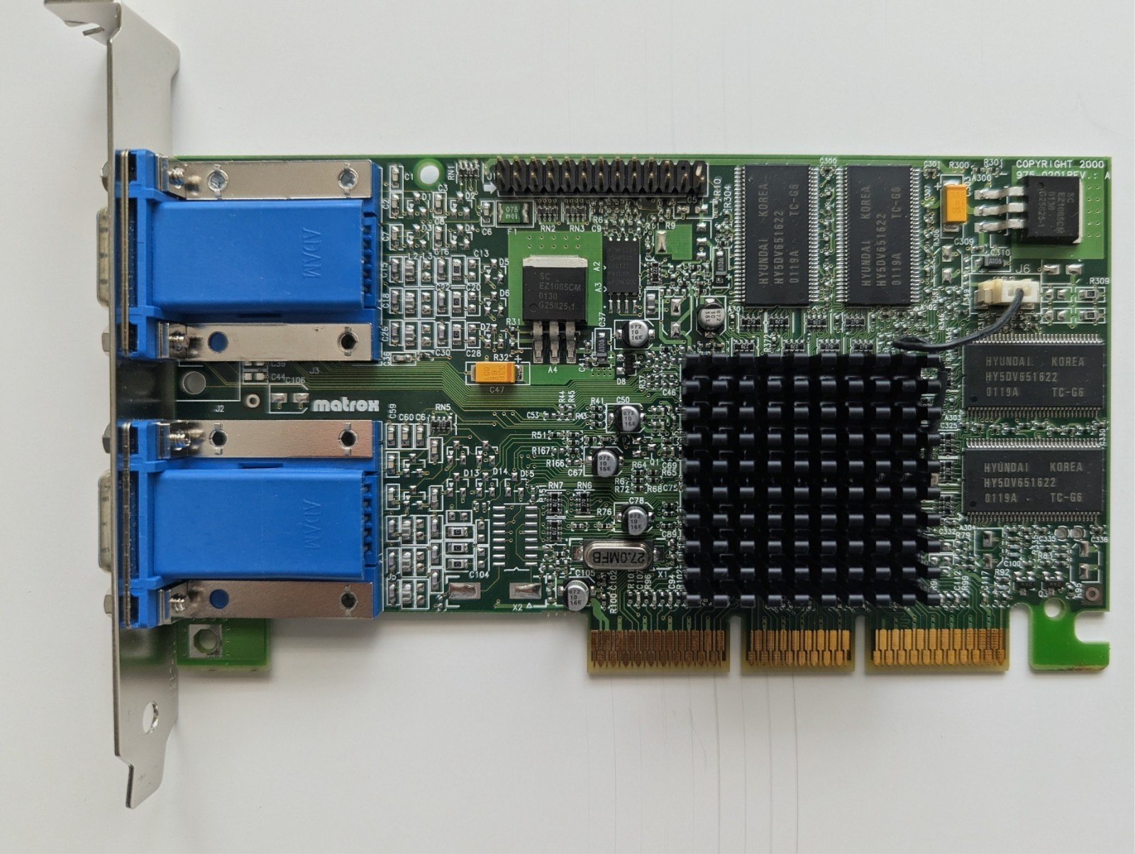 Vintage Matrox Millennium G450 32MB AGP Video Card (Dell P/N: 0608UX) Retro PC