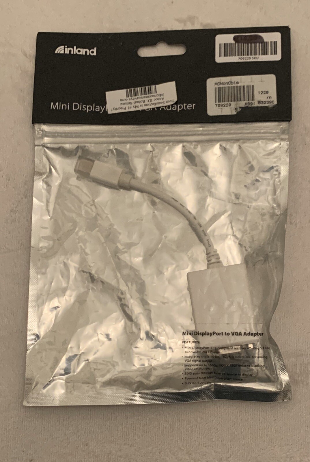 Mini DisplayPort To VGA Adapter For Apple MacBook Air, MacBook Pro