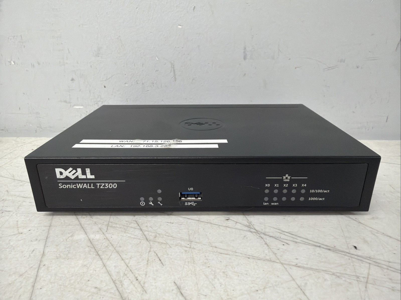 SonicWALL TZ300 Network Security Appliance Firewall Router - No power cord