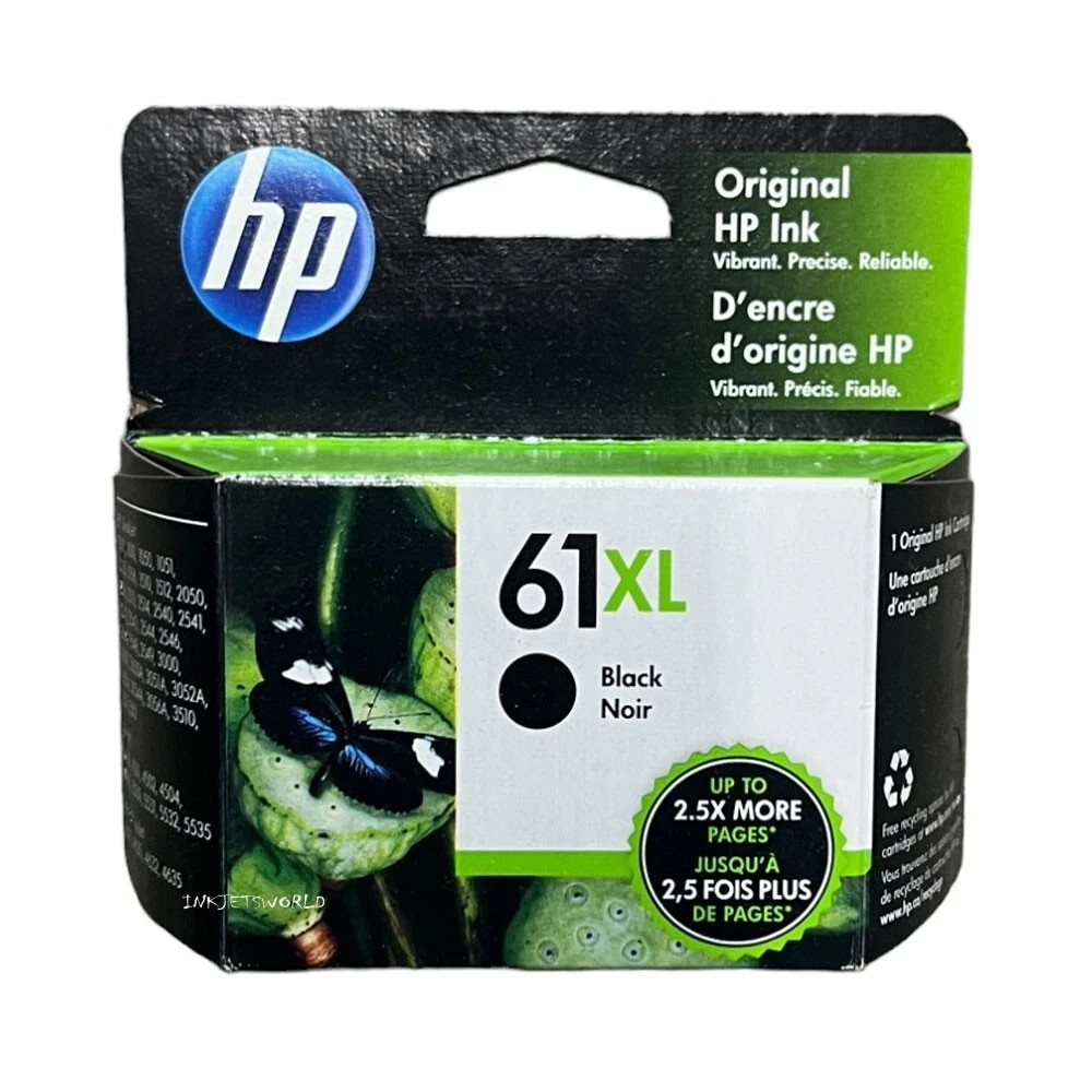 Genuine New HP 61XL CH563WN Black Ink Cartridge Exp 2026-2027