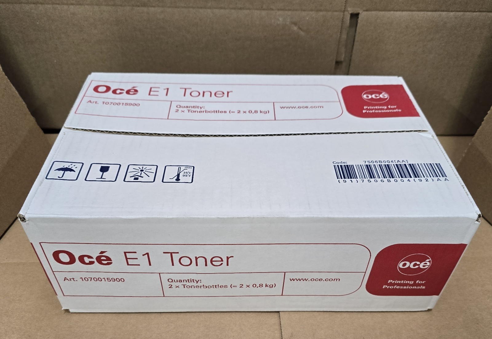 Oce E1 Toner, Case of 2 bottles, For Océ 9700 9800 TDS800 TDS860 # 1070015900