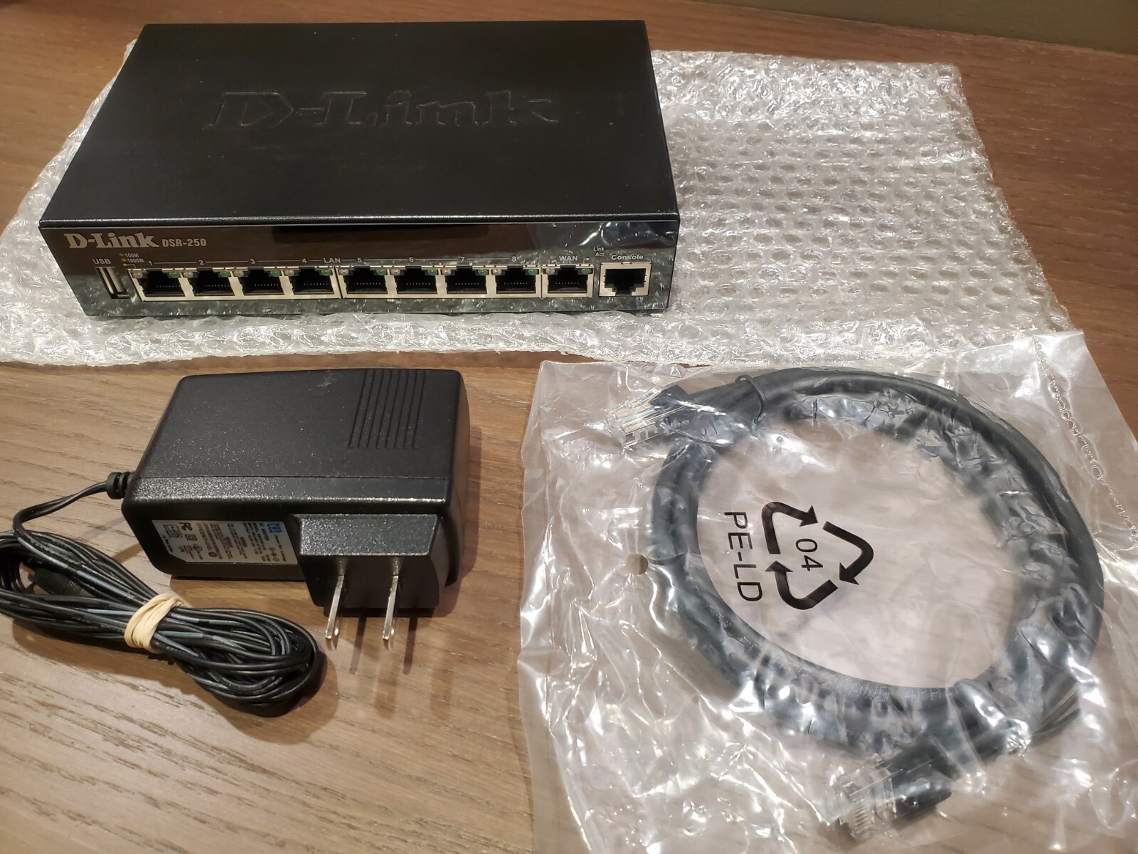 D-LINK DSR-250 8 Port Gigabit VPN Router Firmware 3.17b