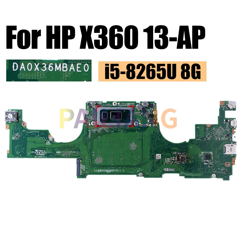 For HP X360 13-AP Laptop Motherboard DA0X36MBAE0 L37647-001 i5-8265U i7-8565U