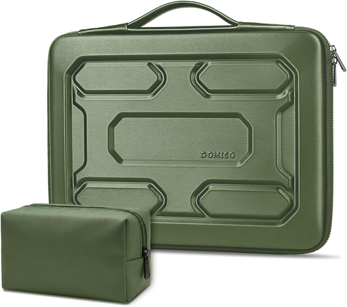 Waterproof Shockproof Hard Shell Laptop Sleeve Case 17-17.3 inch with Handle, Gr