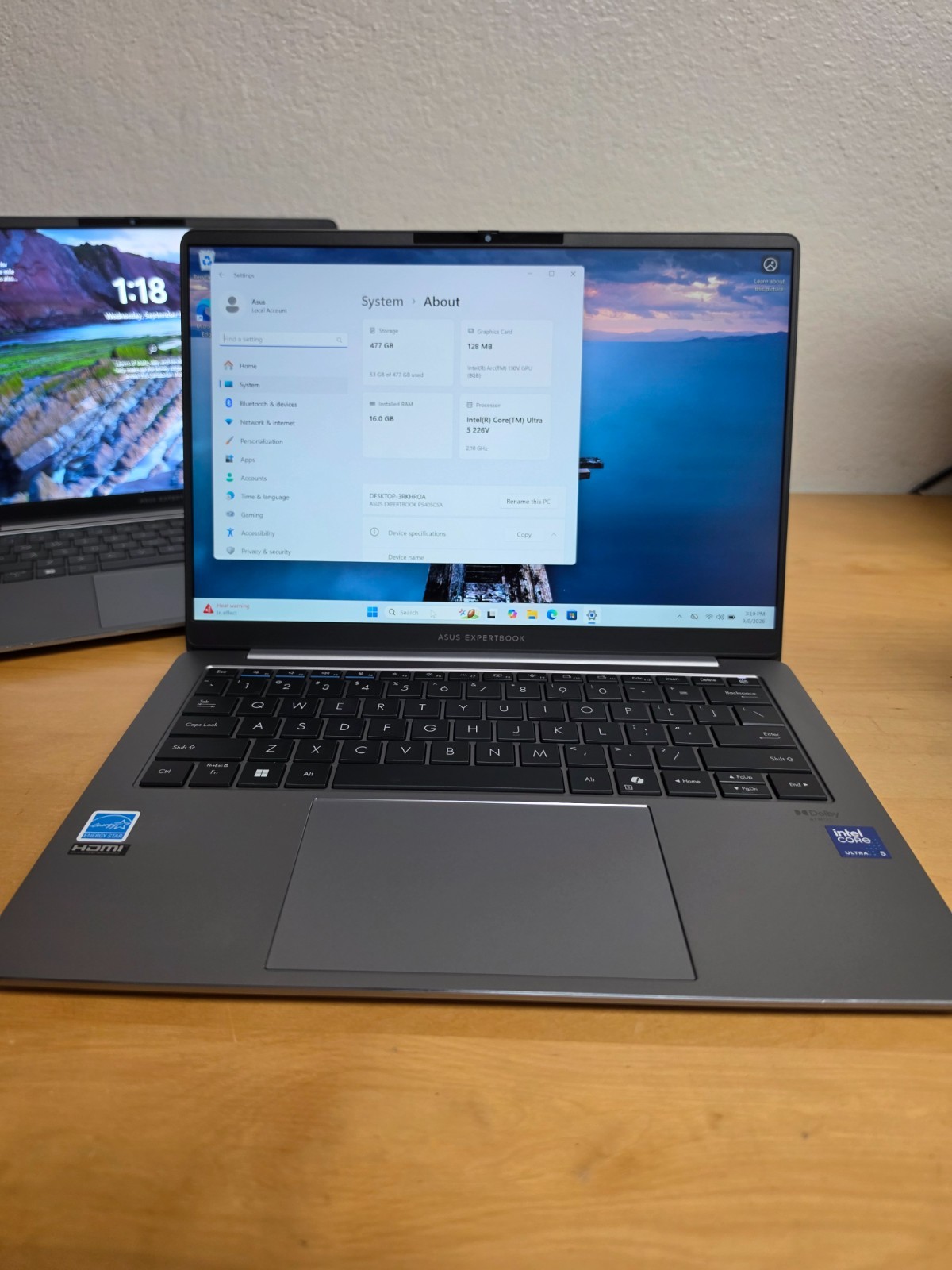 Used Asus ExpertBook P5 P5405 14" Copilot+ Intel Ultra 5 226V 16GB 512G Good