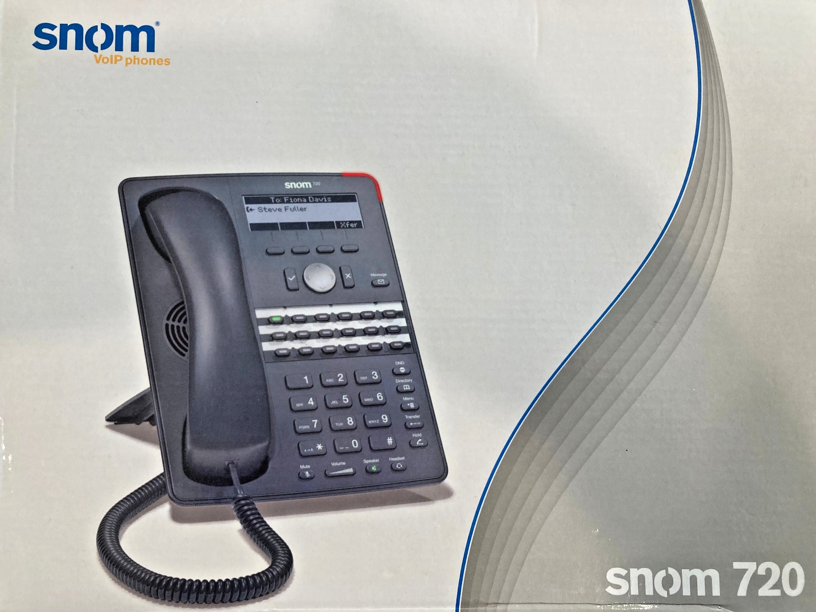 Snom 720 Digital IP / SIP / VoIP / PoE Wideband Semi-graphical Desk Phone