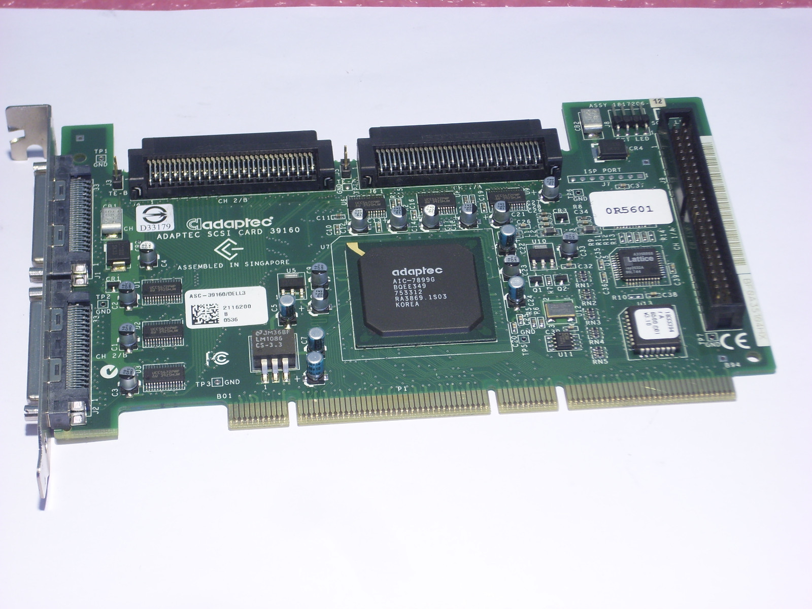 DELL Adaptec SCSI CARD 39160 ASC-39160 / DELL3 / SG-0R5601-12601-598-2PYF