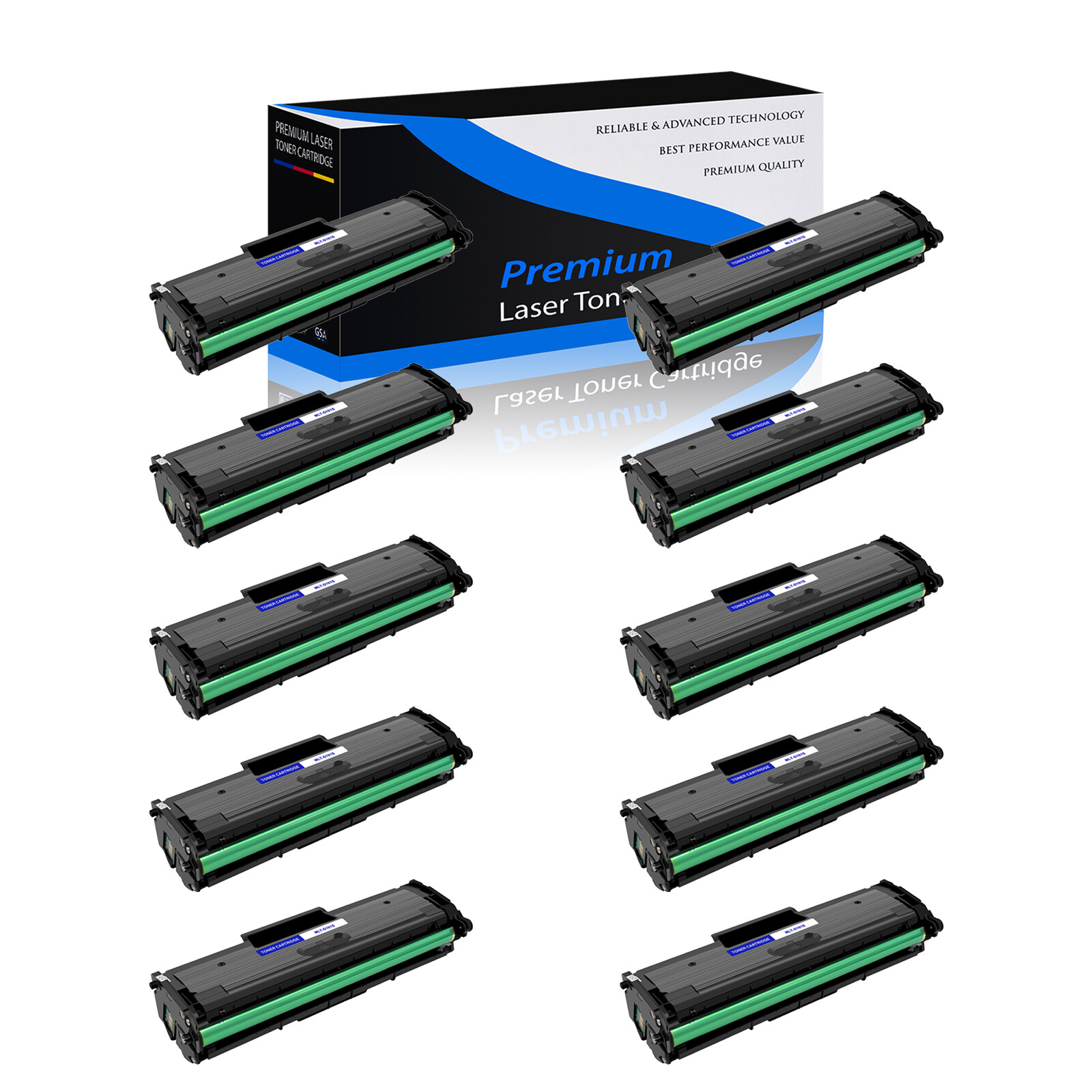 10PK MLT-D101S Toner Cartridge for Samsung ML-2162 ML-2163 ML-2165 SCX-3405W