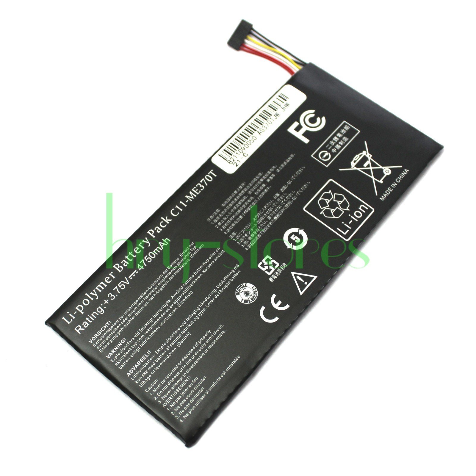 New Replacement Battery For Google ASUS Nexus 7 3.7V 4325mAh 16Wh C11-ME370T
