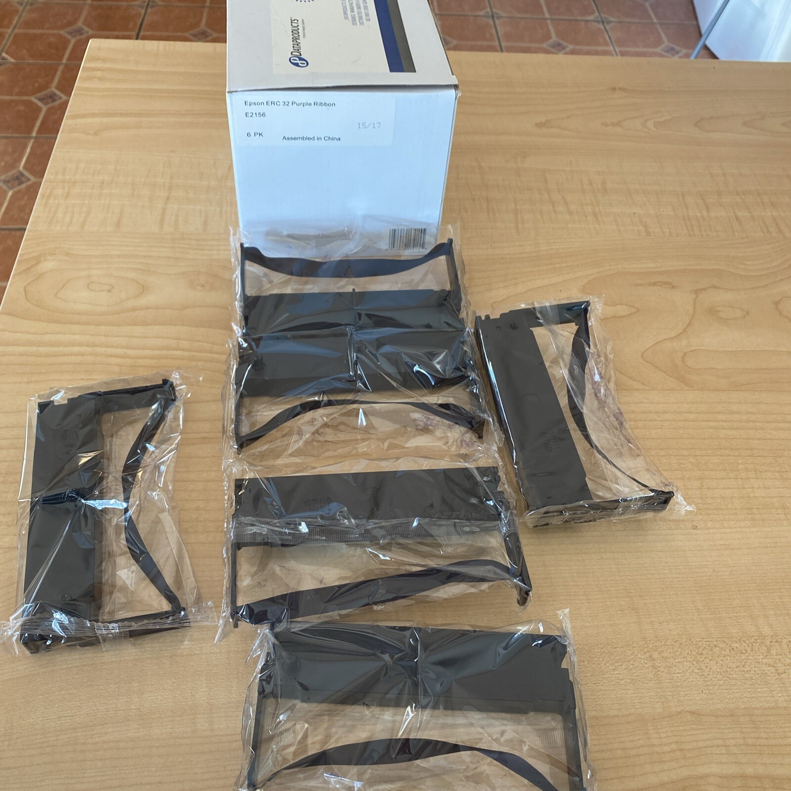 6 Pack Epson ERC 32 Purple Ribbon E2156 Dataproducts