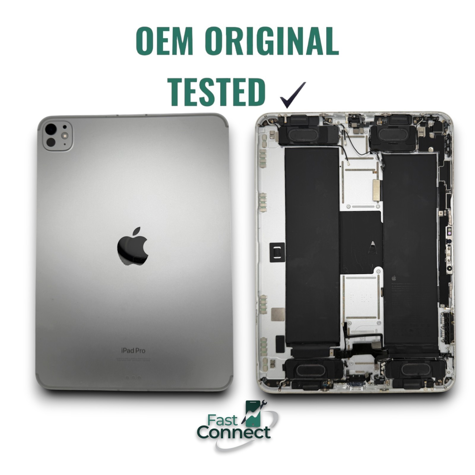 iPad Pro 11 M4 A2837 Silver Back Housing Frame Genuine Apple OEM Grade AB