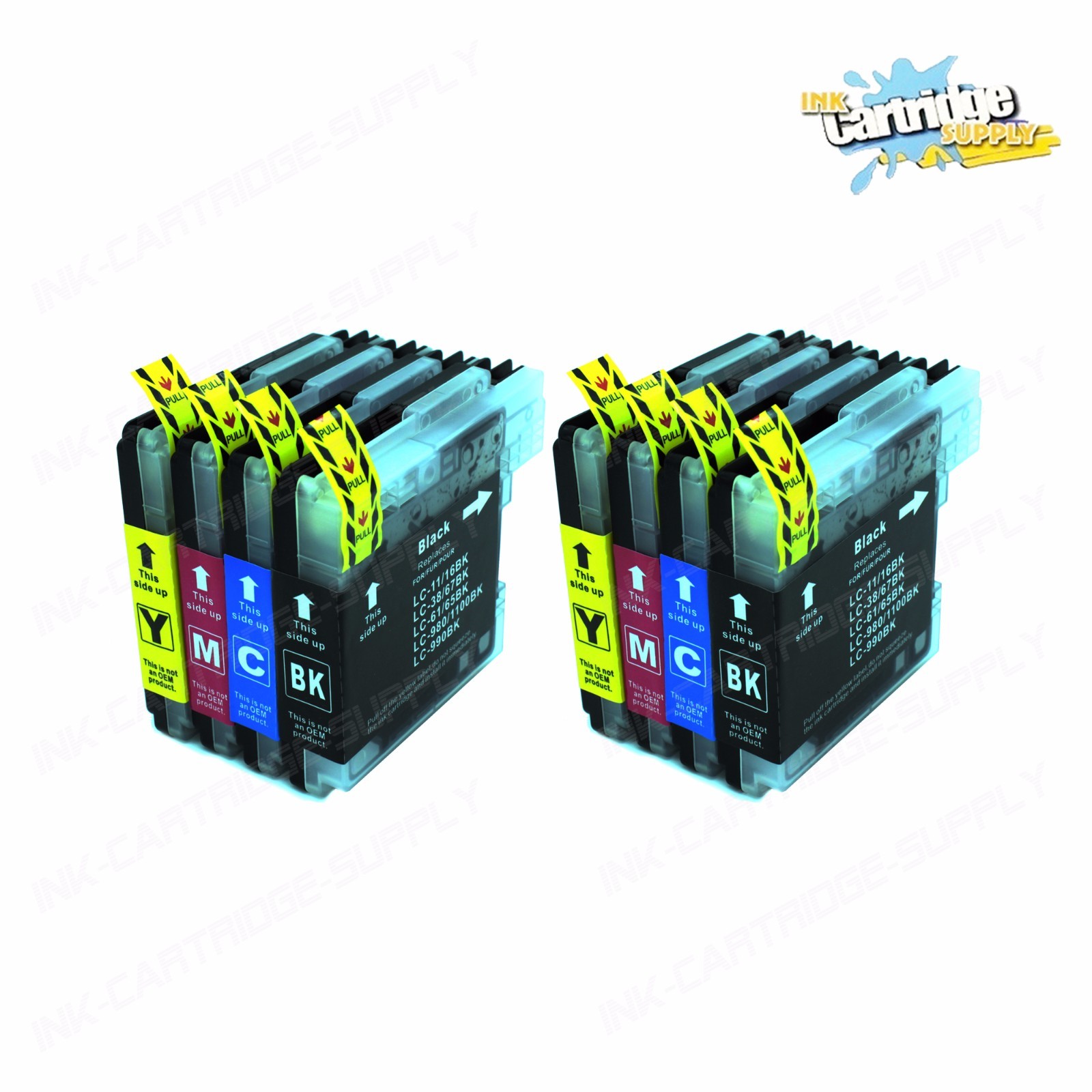 8PK New LC61 Ink Cartridges For Brother MFC-295CN MFC-385CW MFC-490CW MFC-290C