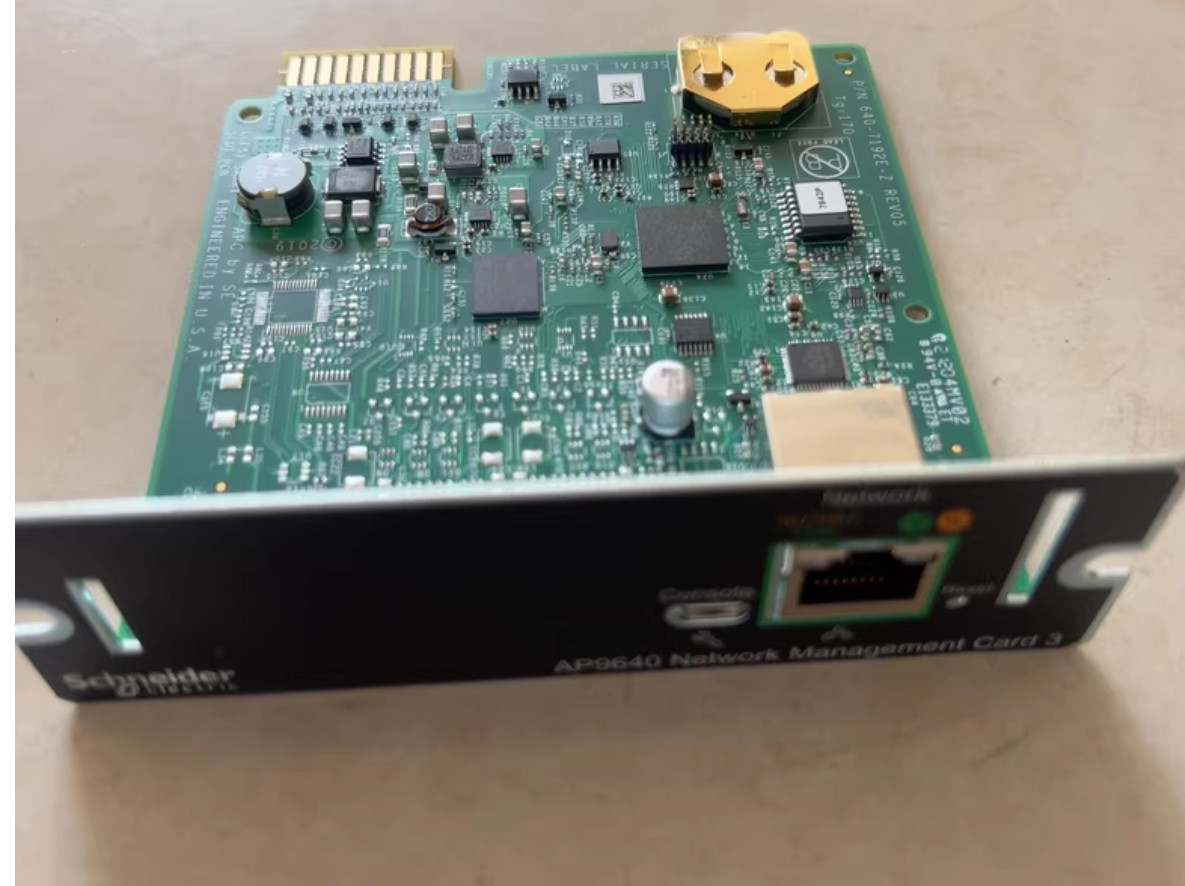 Used APC Schneider Electric AP9640 Network Management Card 3 Adapter