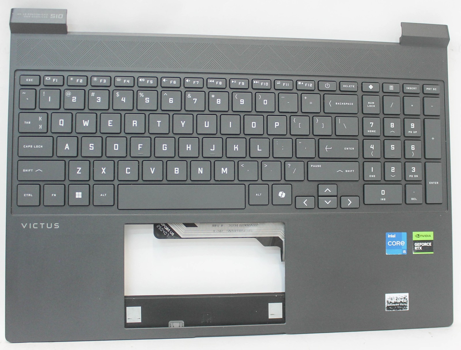 P23217-001-B HP Victus 15-FA2082WM Palmrest US Keyboard Top Cover Grade B