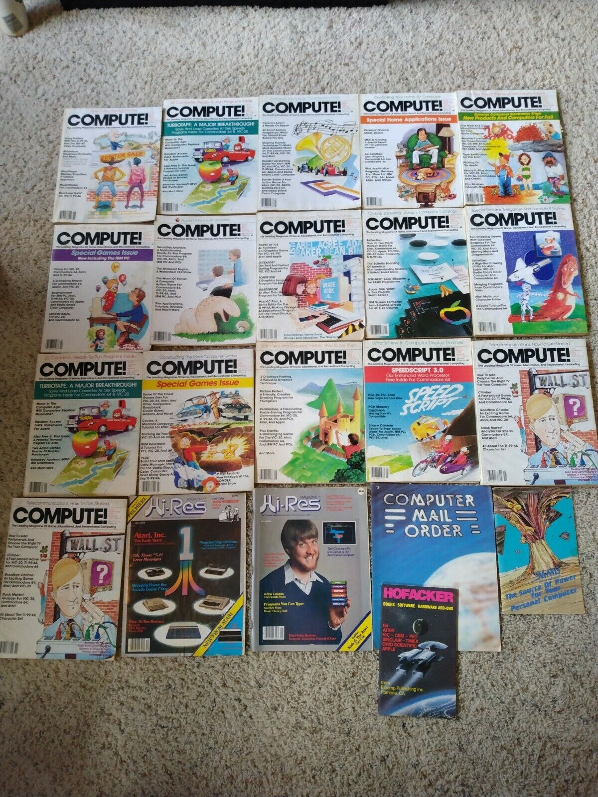 Vintage Computer Magazines: Compute, Hi-Res, And More