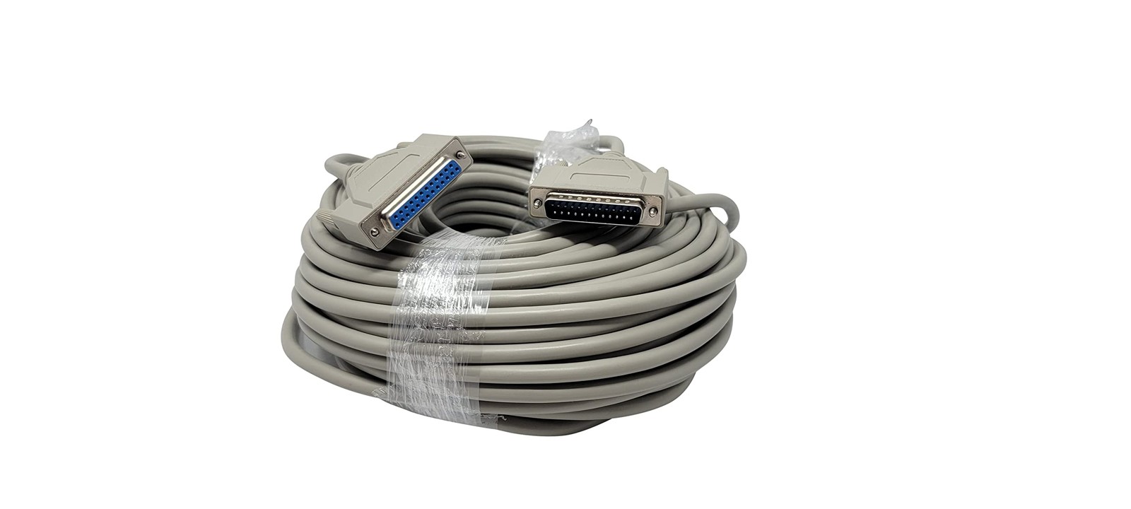 100 Foot DB25 25 Pin Serial Port Male to 100