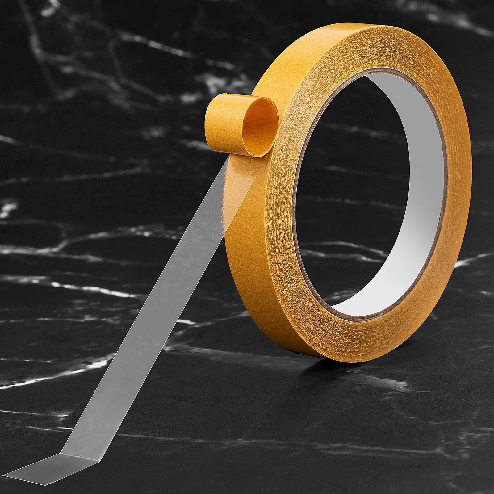 Double Sided Tape 0.6 Inch x 66 Feet Clear Ultra Thin Strong Adhesive