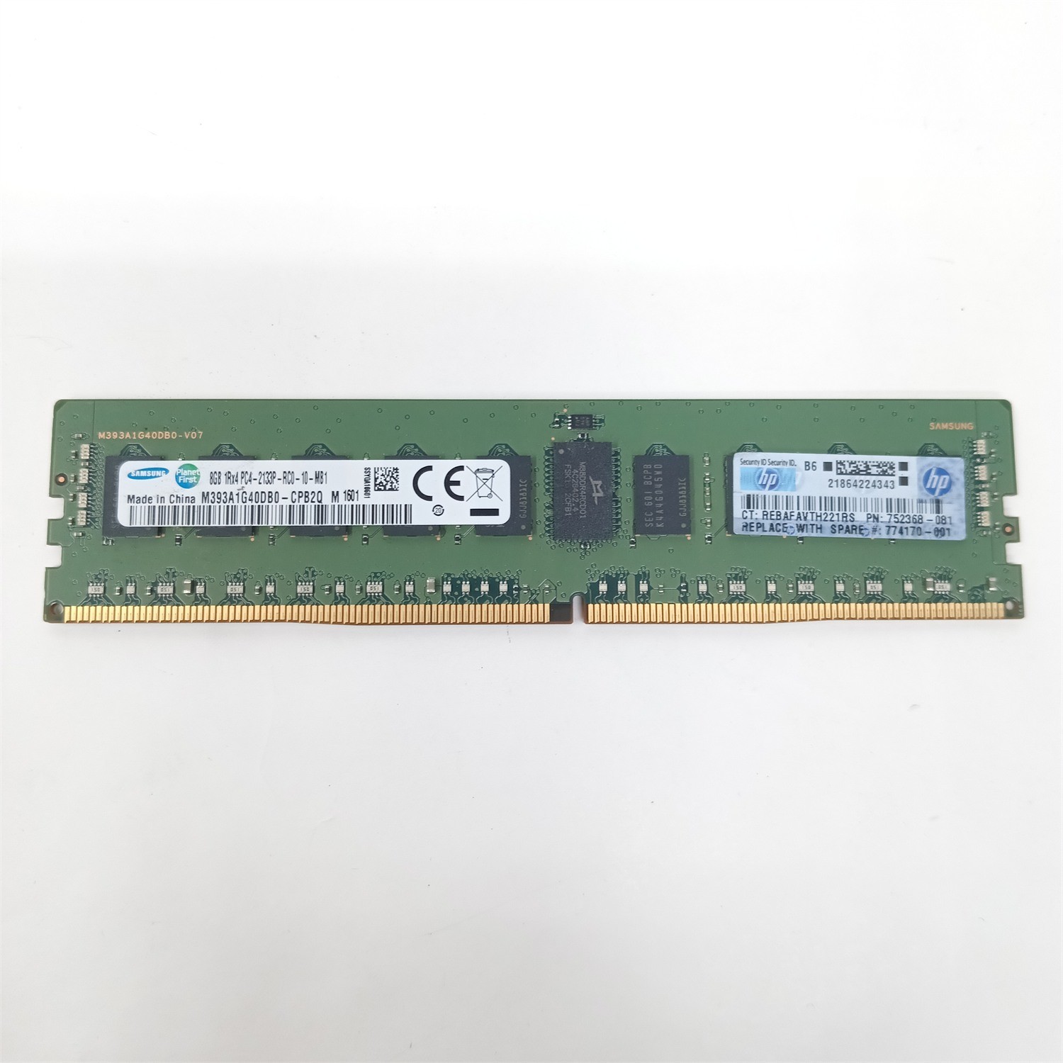 8GB 1Rx4 PC4-2133P-RC0-10-MB1 Server RAM M393A1G40DB0-CPB2Q