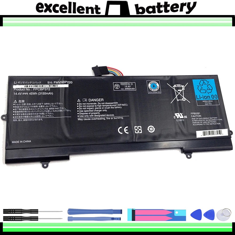 Laptop Battery FMVNBP220 FPCBP372 FPB0281 For Fujitsu Lifebook U772 New