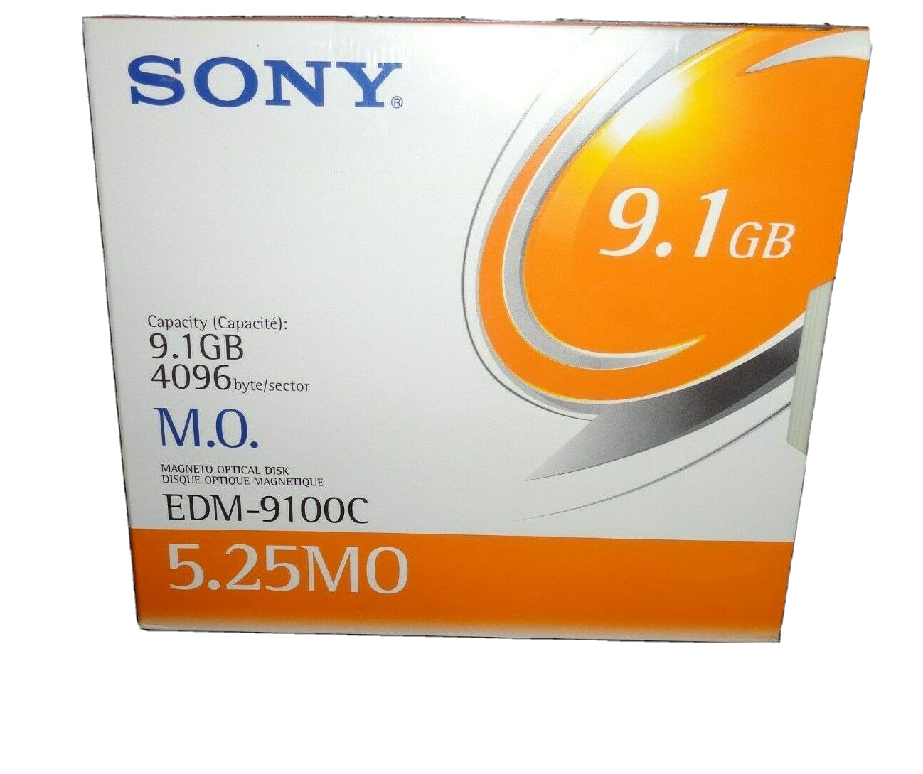1 New SONY EDM-9100CWW 9.1GB R/W Optical Disk EDM9100C 5.25 MO Sealed 