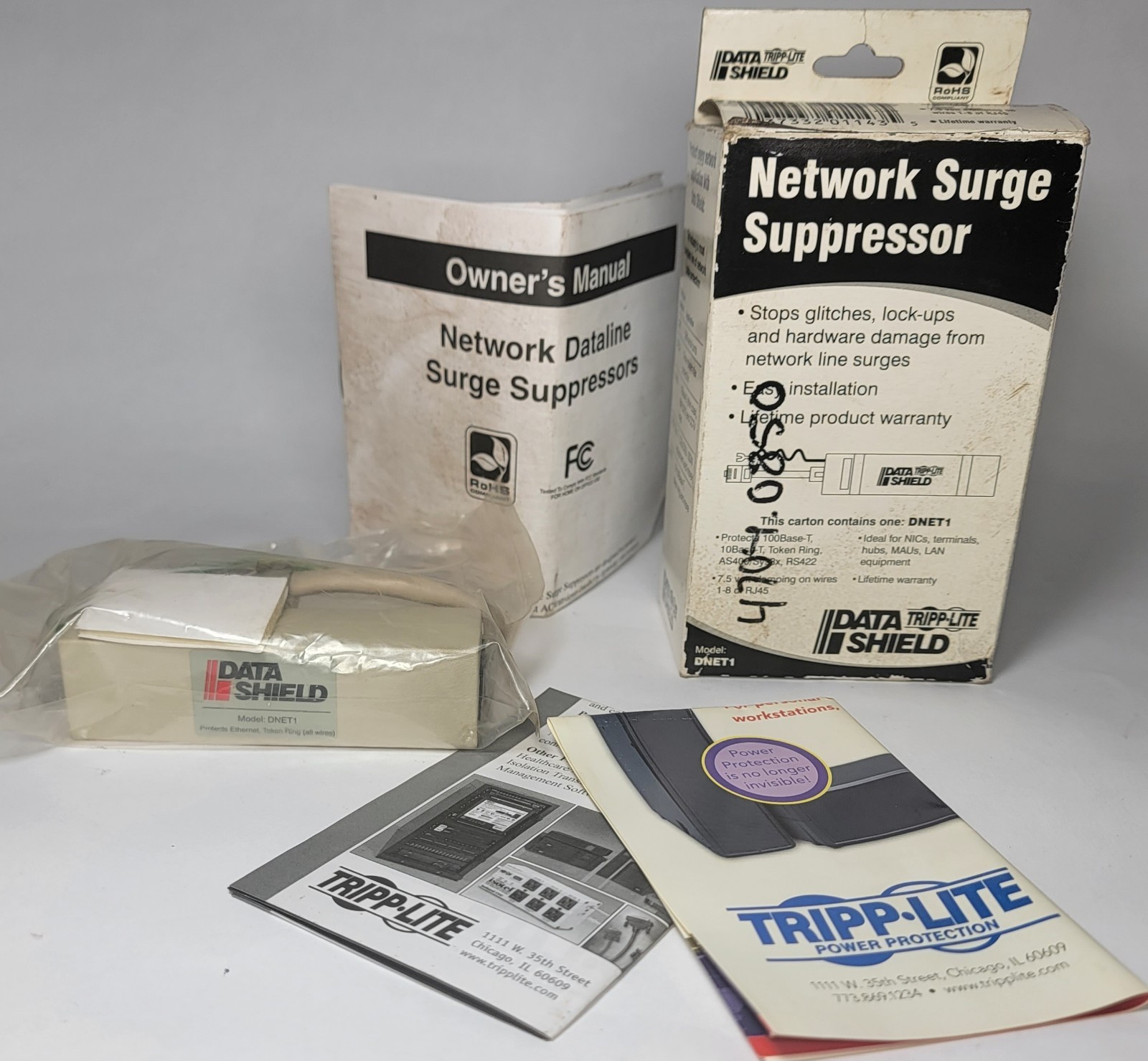 New Tripp Lite Power Protection Network Surge Protector DTEL2 - 2 Line modem/fax