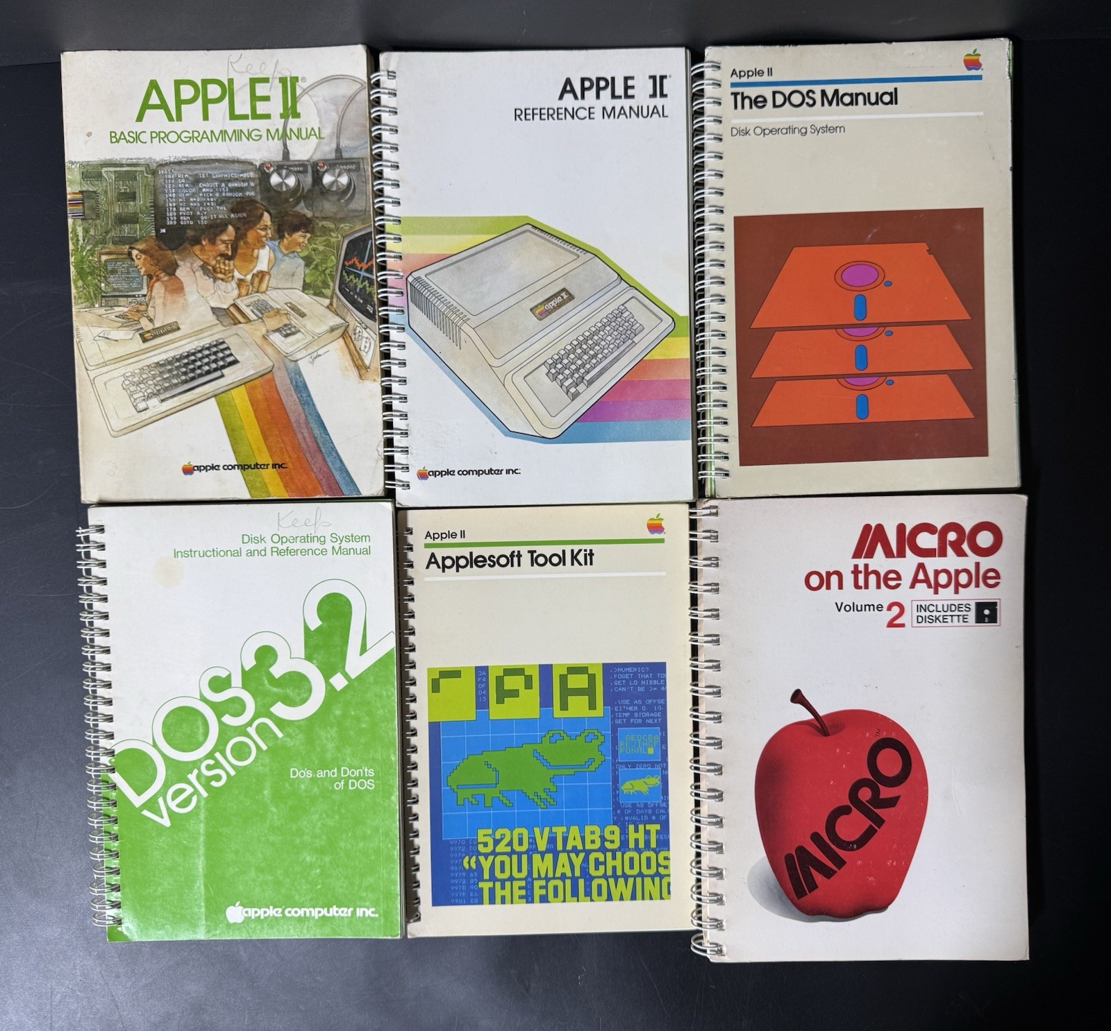 Vintage Apple Computer User Guides Set Of 6