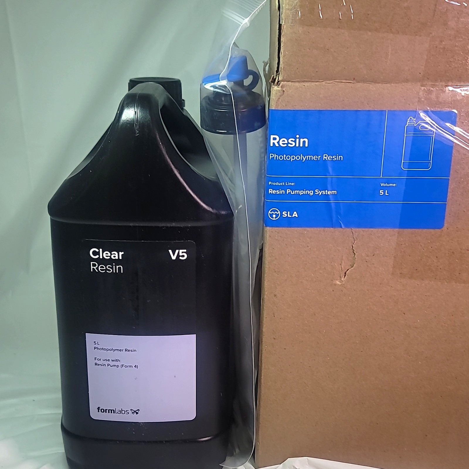 Formlabs Clear Resin V5 Photopolymer 5 Liter  for Resin Pump (Form 4)