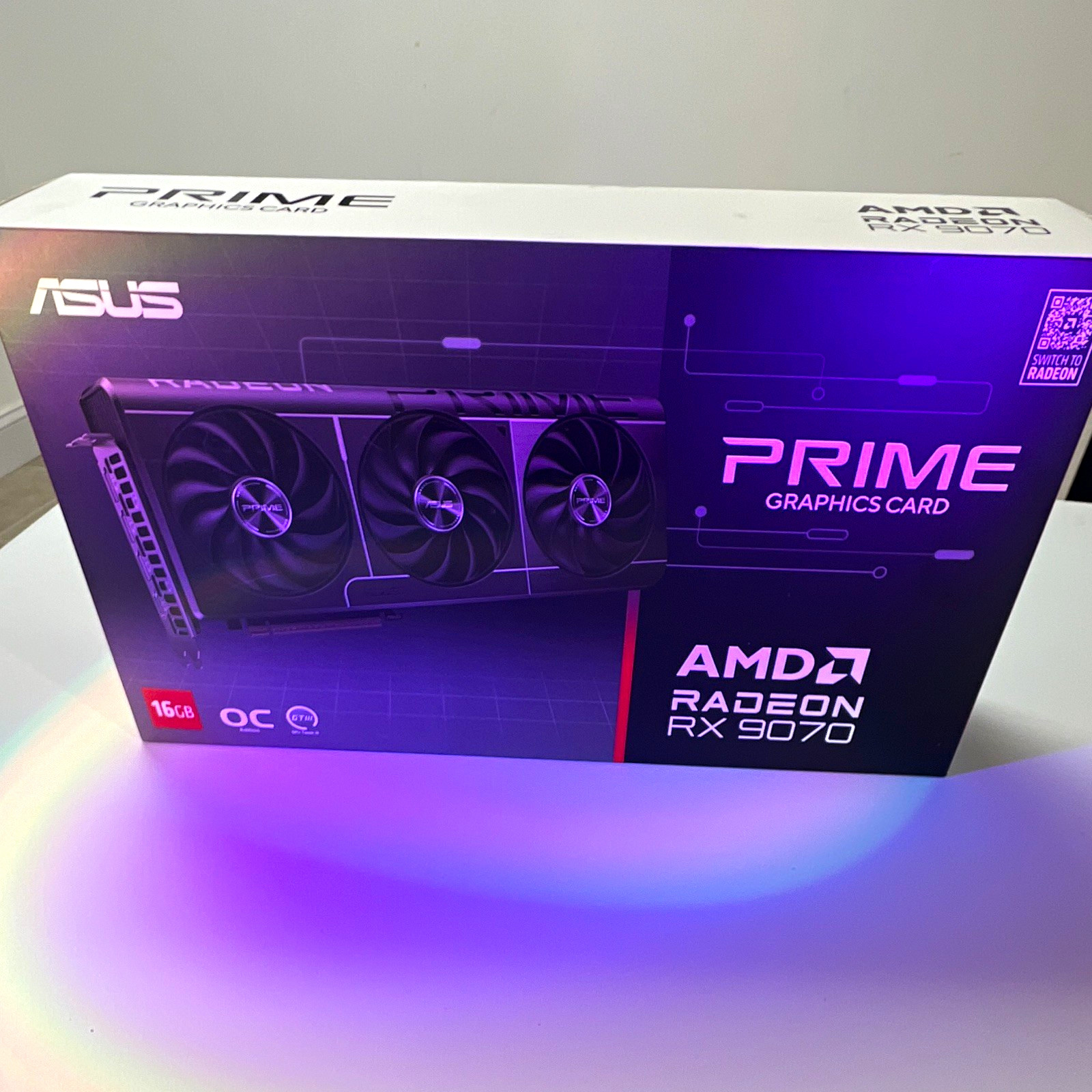 ASUS PRIME AMD Radeon RX 9070 16GB OC Edition AMD Chipset Graphics Card