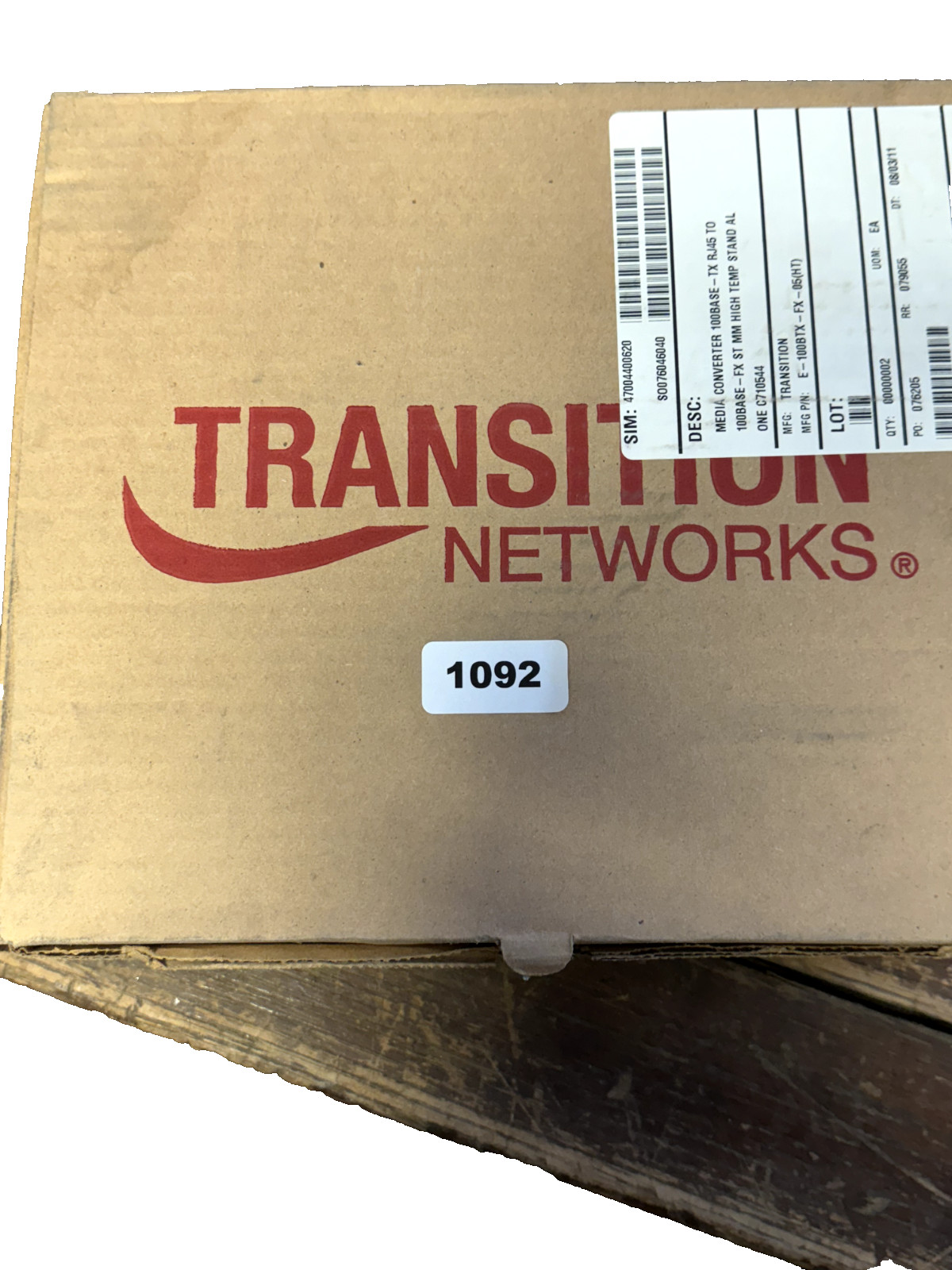 Transition Networks E-100BTX-FX-05 Fast Ethernet Extended Temp,  Pack of 2