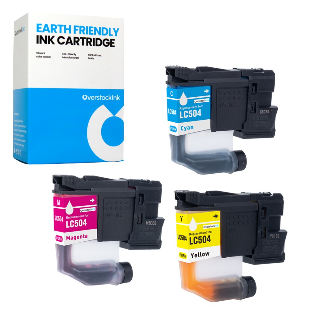 3-Pack OSI Compatible LC504 Color Ink Cartridges fits Brother MFC-J1365DW