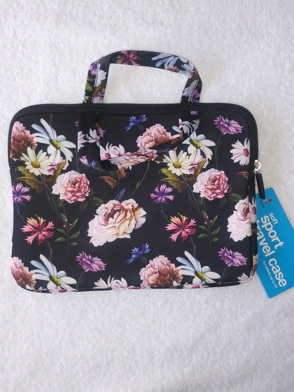 Digital Basics Soft Sport Travel Case For Tablets Up To 10" New w/side pocket