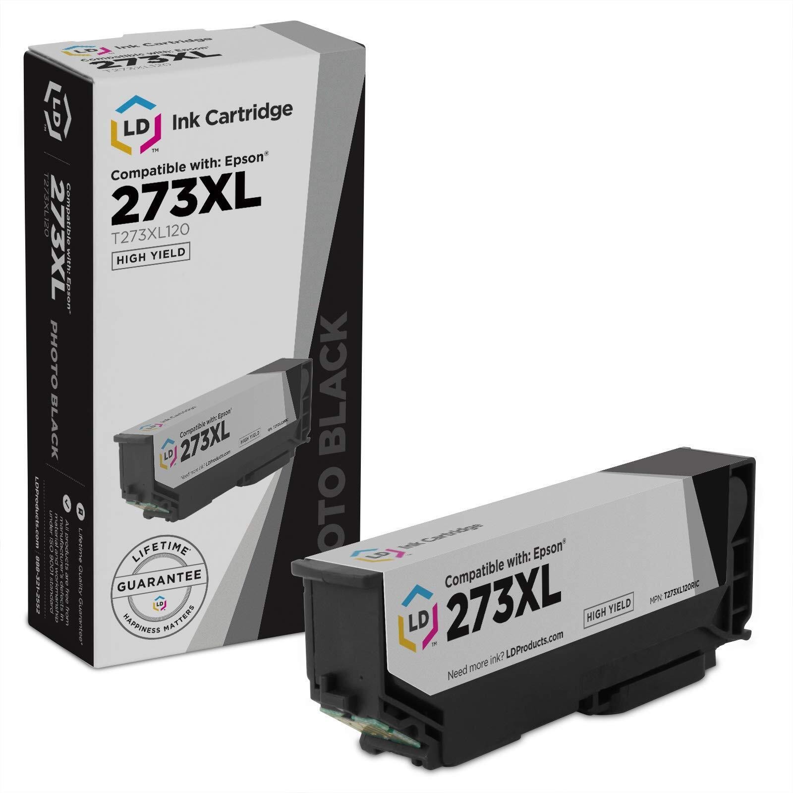 LD Replacement Epson T273XL120 / 273XL High-Yield Photo Black Ink Cartridge