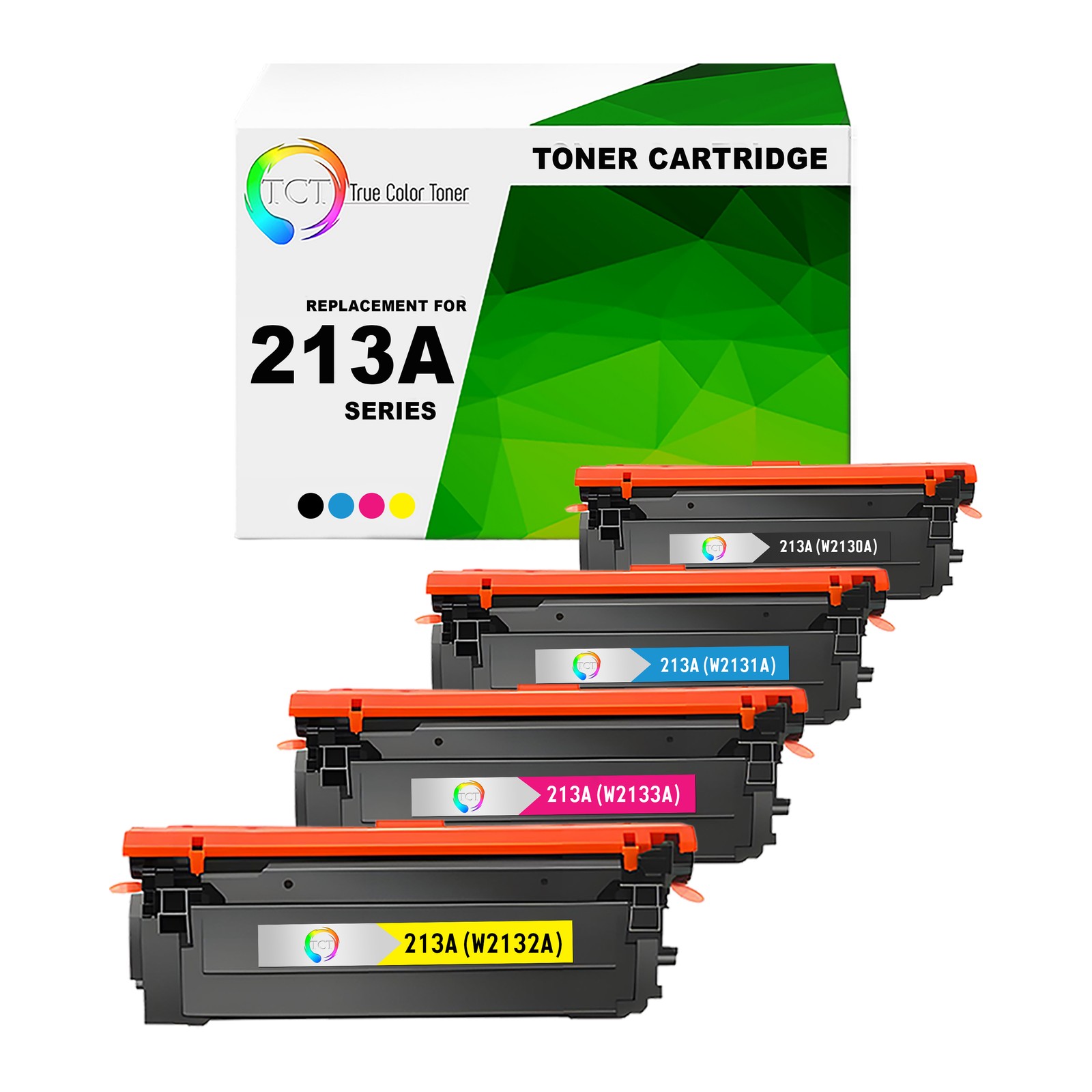 4Pk TCT Premium 213A BCYM for Compatible HP 5700dn 6700 Toner Cartridge