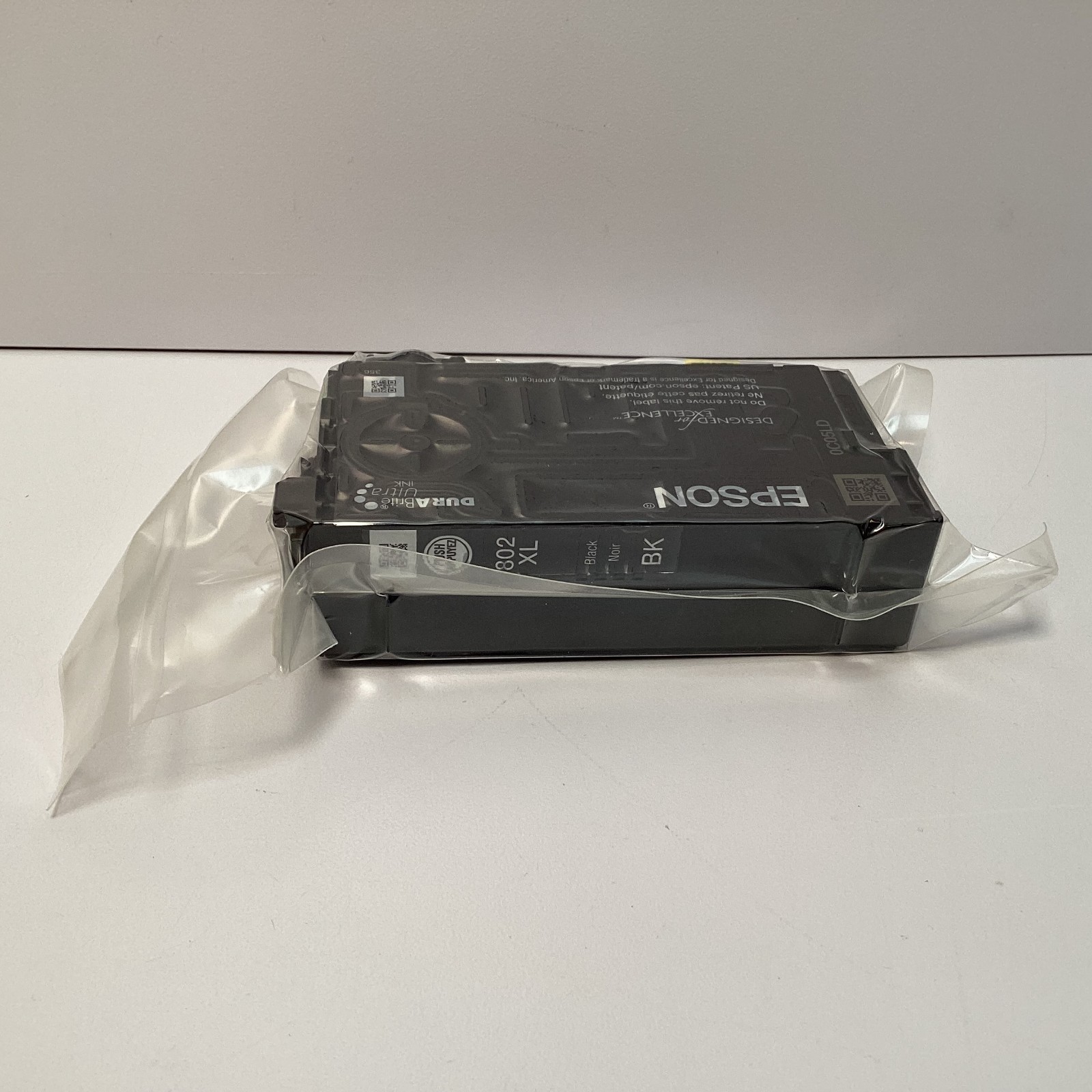 (1) Epson 802XL High Capacity Black Ink Cartridge DURABrite Ultra Genuine Sealed