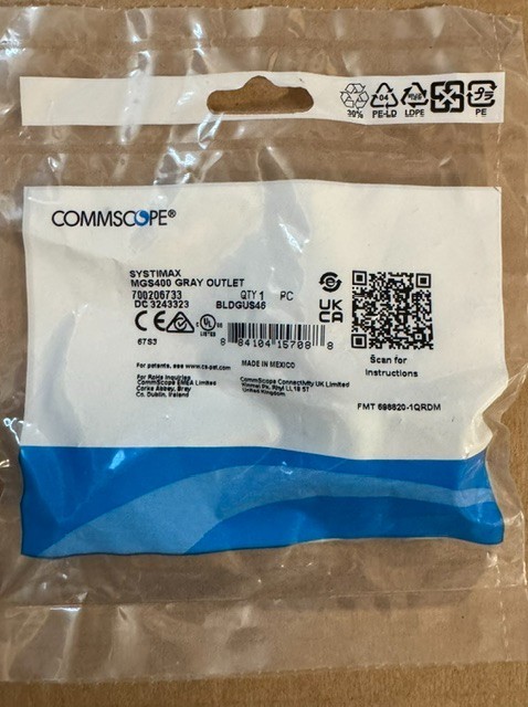 CommScope Systimax MGS400 Gray Outlet 700206733 Lot of 14 Ships FREE in the USA