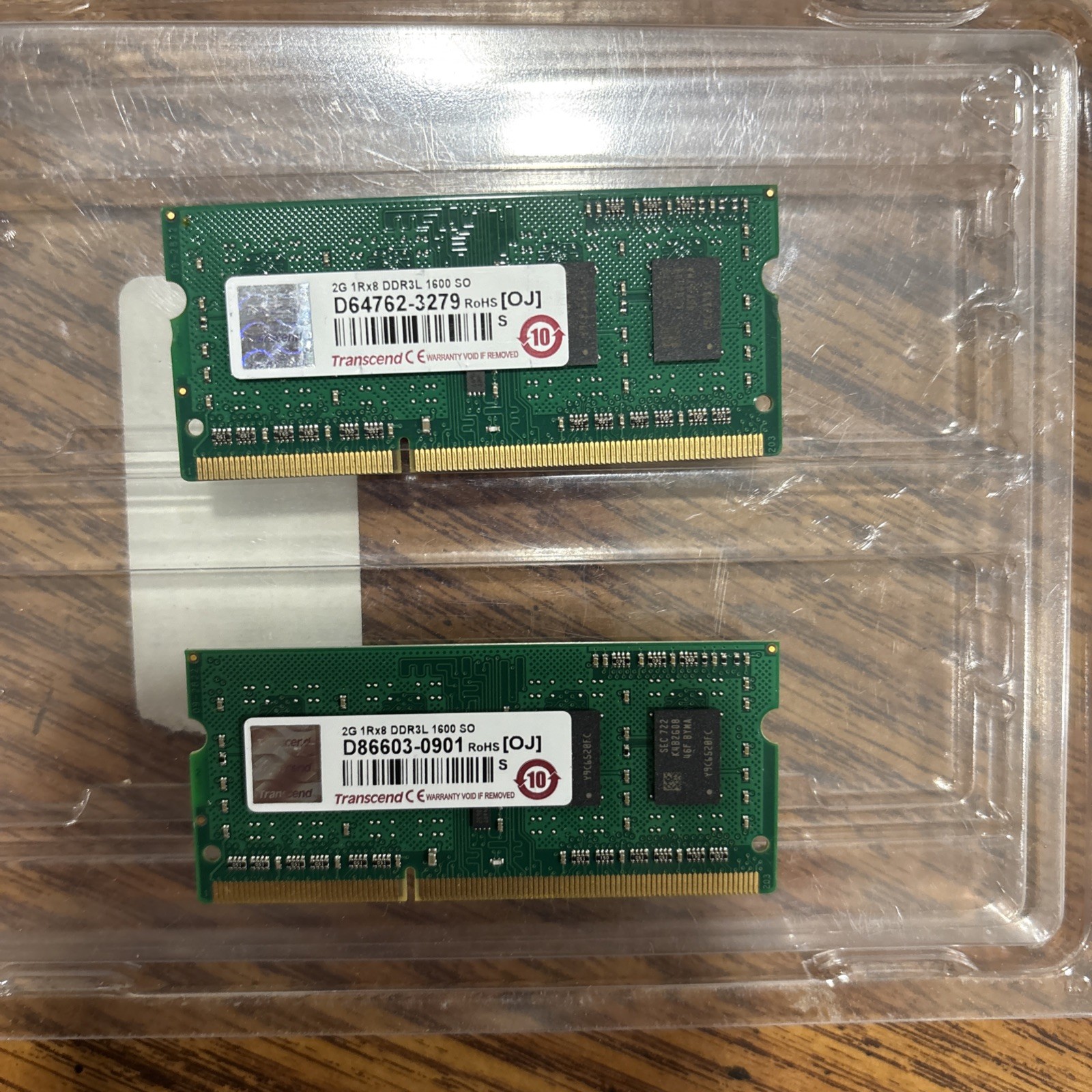 Transcend 4GB (2x2GB) SODIMM RAM KIT 2G 1Rx8 DDR3L 1600 (PC3-12800 (DDR3-1600)