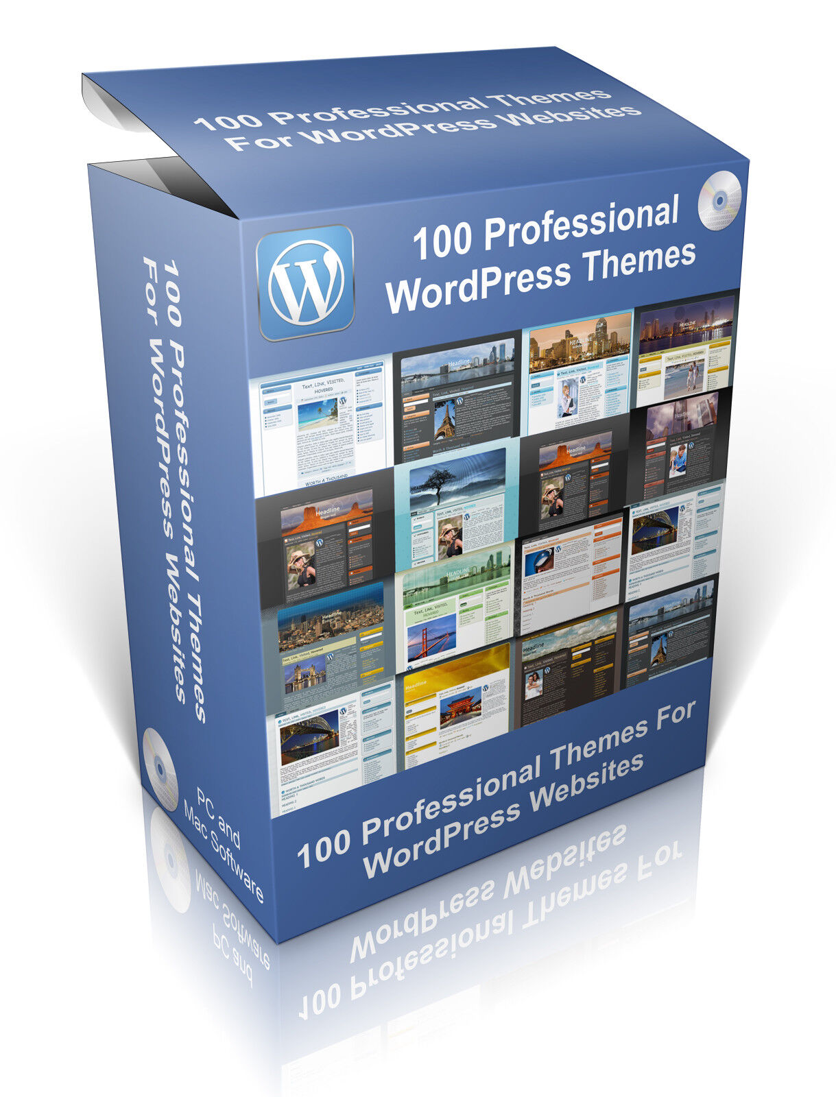 100 Professional Themes For WordPress Websites, Design Your Own websites.