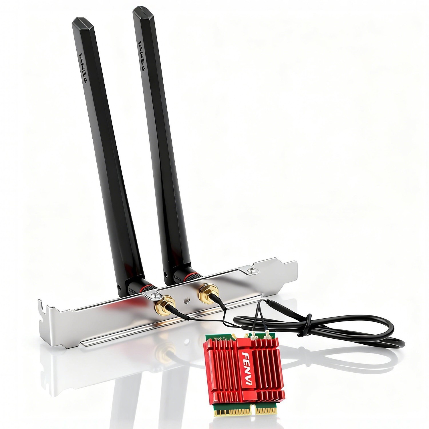MT7925 WiFi 7 M.2 2230 Key E Card with Antenna Kit BE6500 Tri-Band Bluetooth 5.4