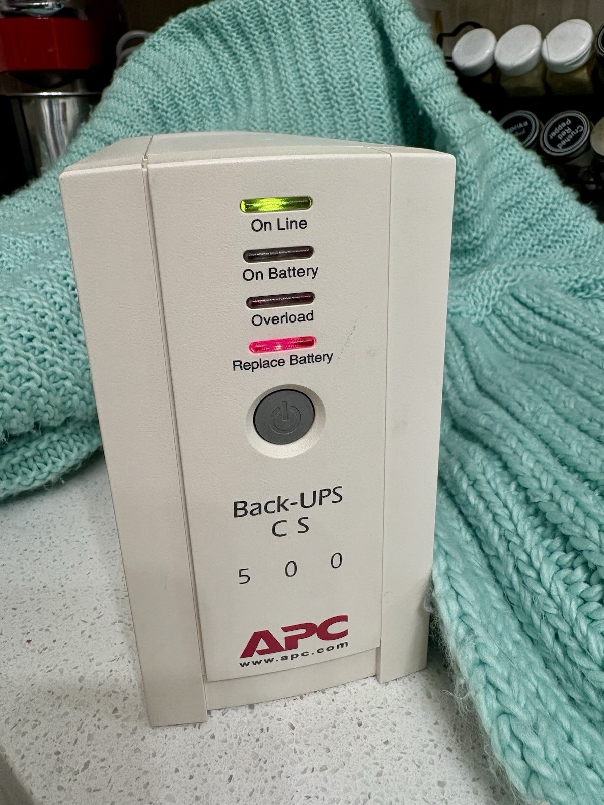 APC Back-UPS CS 500VA BK500 UPS Battery Backup Surge Protector No Battery