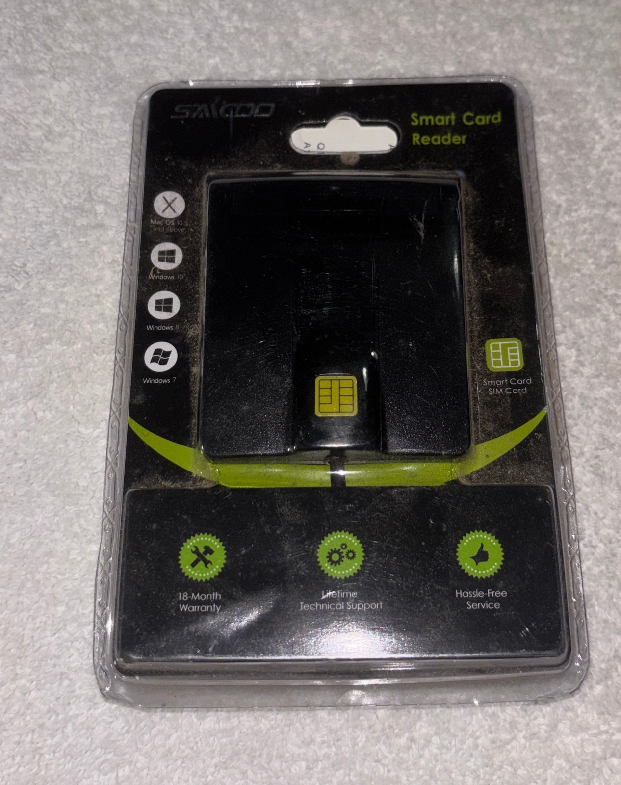 Saicoo Smart Card Reader New Sealed Mac Windows USB type A