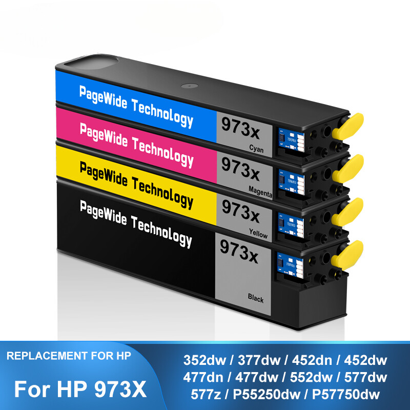 973 XL Compatible Ink Cartridge For HP 352dw 377dw 452dn 452dw 552dw Printer 4PC