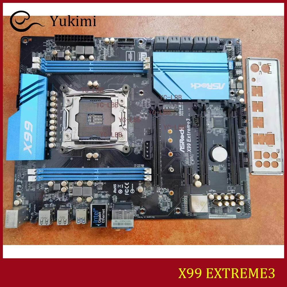 FOR ASROCK X99 EXTREME3 LGA 2011-3 DDR4*4 128GB Motherboard Test OK