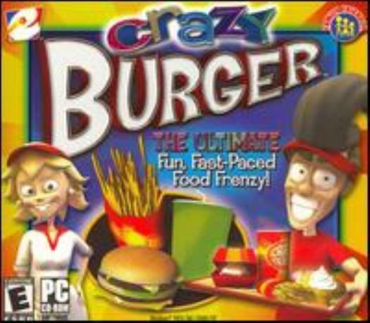 Crazy Burger PC CD prepare orders fast food business french fries speed game