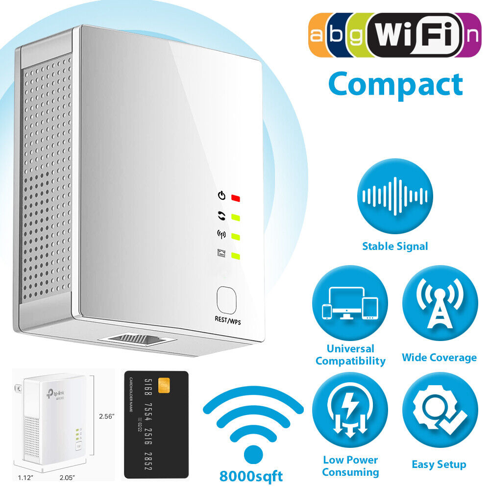 WiFi Range Extender Internet Booster router Wireless Signal Repeater Amplifier
