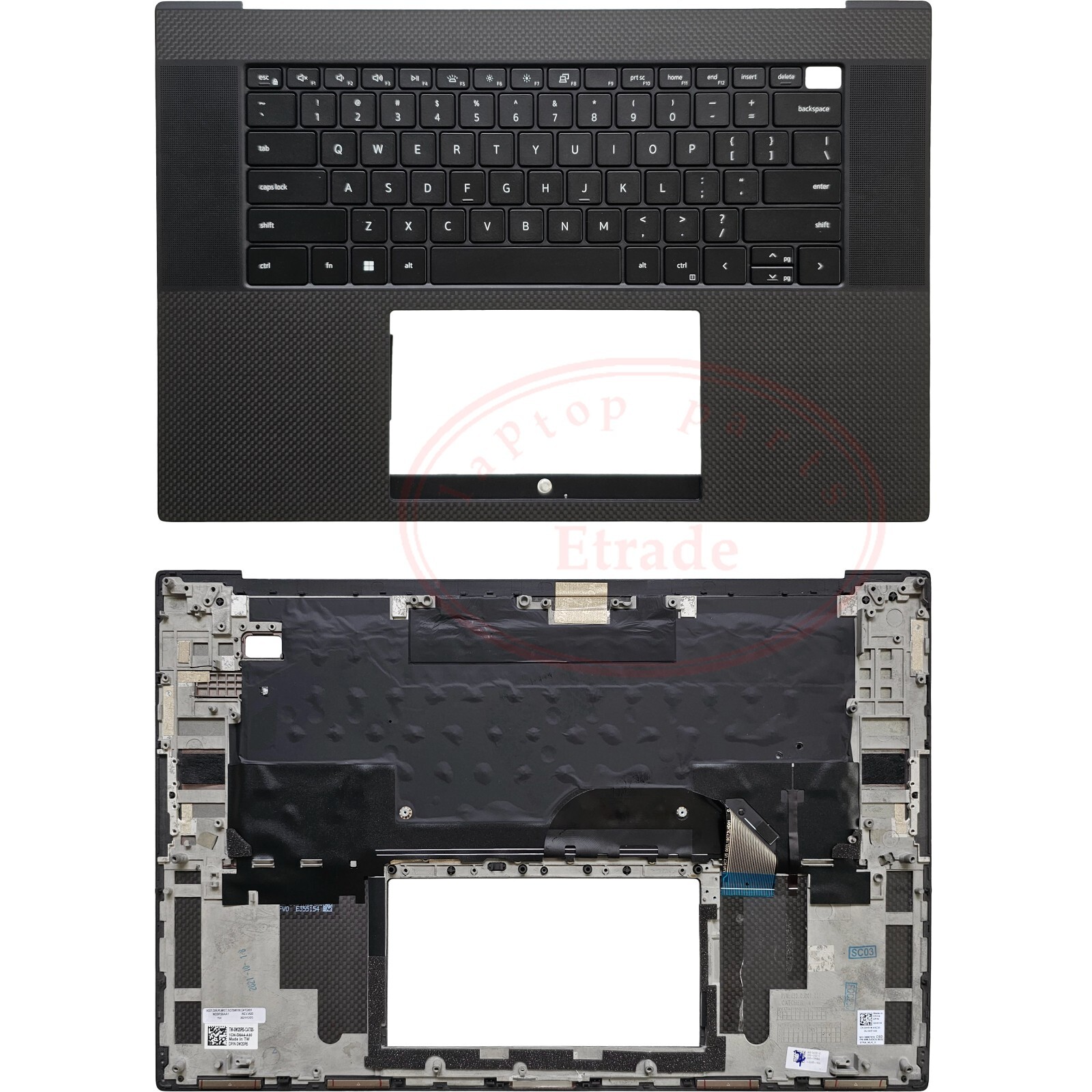 New Original For DELL XPS 9700 precision 5750 Palmrest keyboard DW67K W20R5
