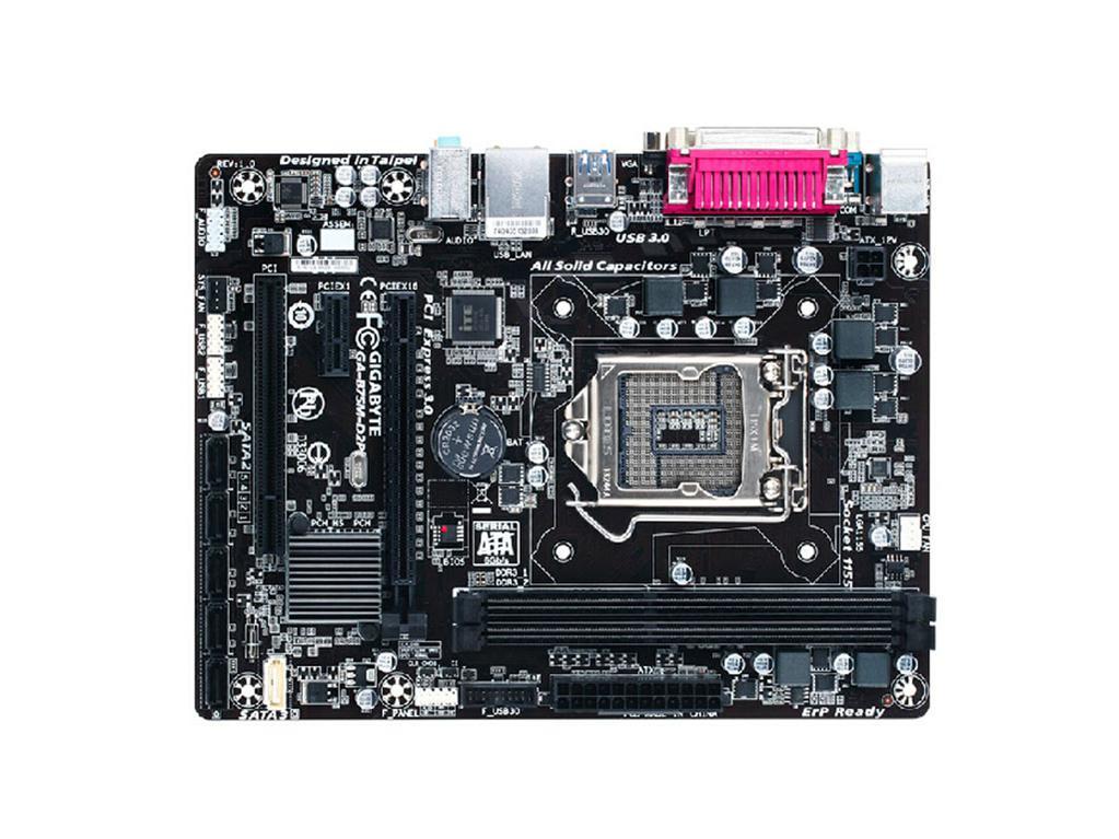 For Gigabyte GA-B75M-D2P LGA 1155 DDR3 1×SATA III Micro ATX Motherboard