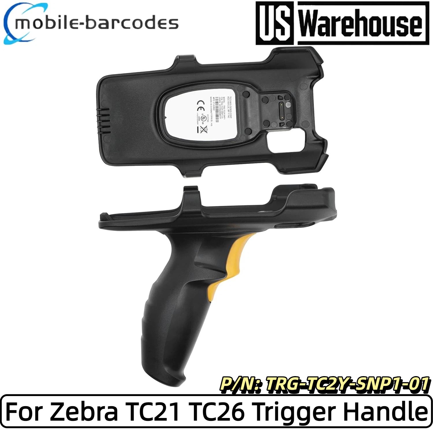 Snap on Trigger Handle for Zebra TC21 TC26 Barcode Scanner P/N:TRG-TC2Y-SNP1-01