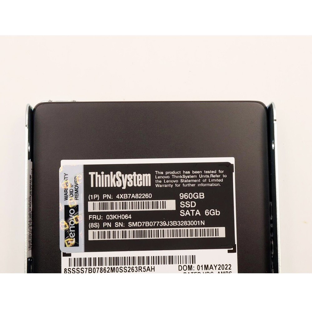 03KH064 4XB7A82260 FOR Lenovo ThinkSystem 960GB Read Intensive SATA 2.5" 6Gb HS