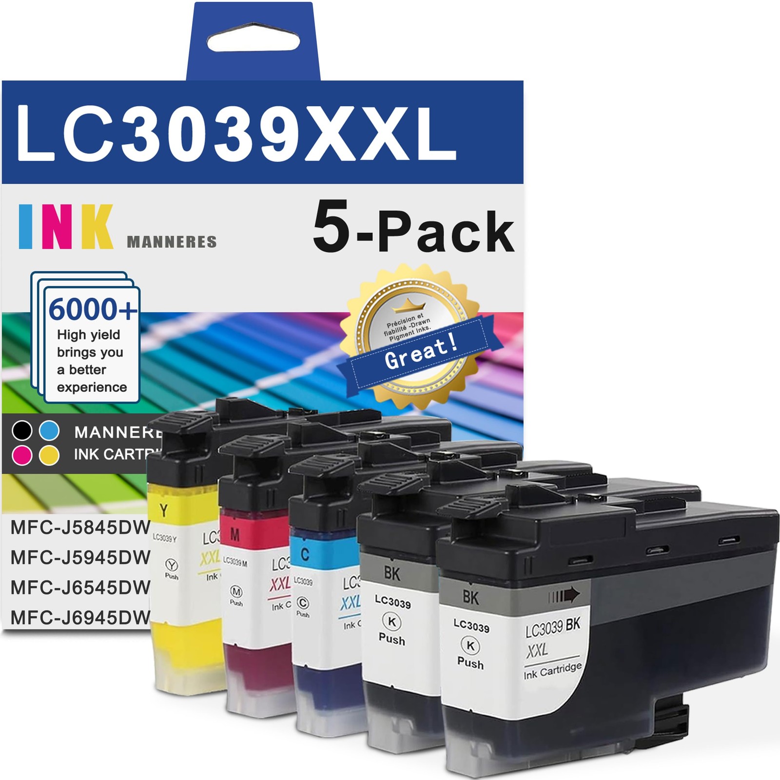 LC3039 LC3037 XXL Ink Cartridges Ultra High-Yield for Brother