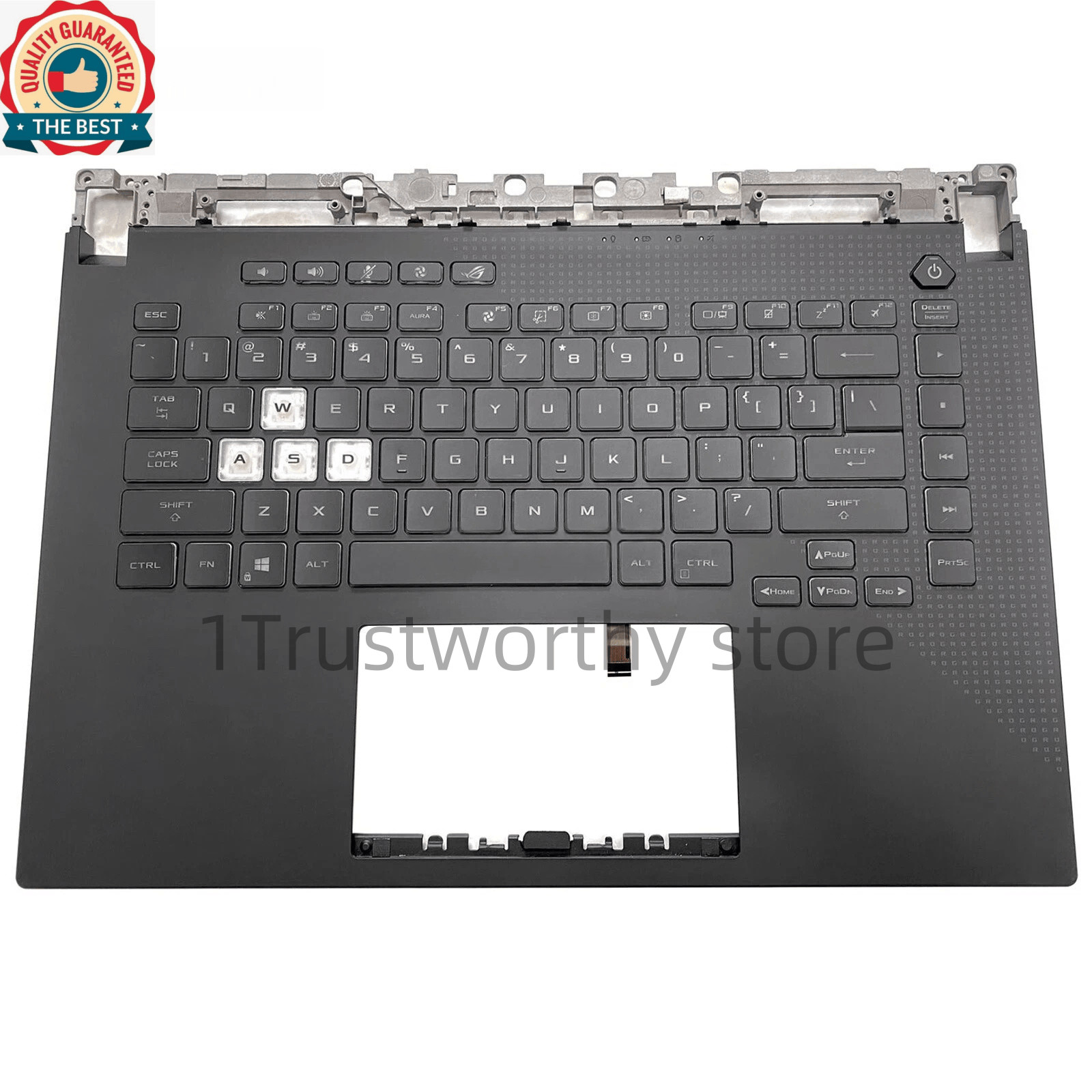 ASUS ROG Strix G15 G513 G513QR G513IE Palmrest Upper Case w/ Backlit Keyboard